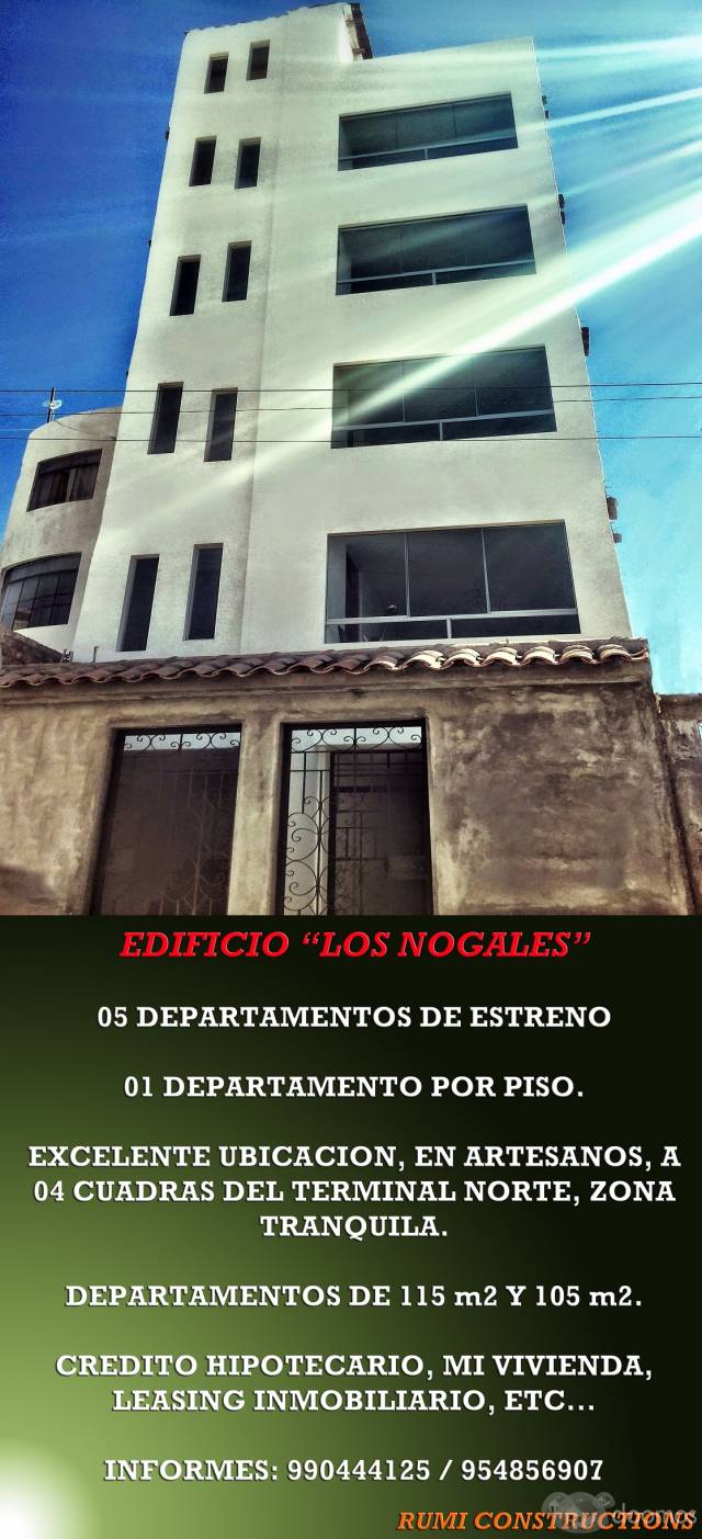 Exclusivos Departamentos de Estreno En Venta - Edificio Los Nogales
