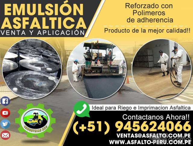 Venta de emulsion asfaltica en tacna emulsion envios a provincias